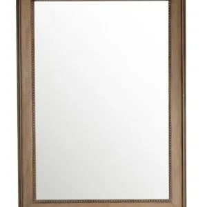 Bristol 29" Rectangular Mirror, White Washed Walnut