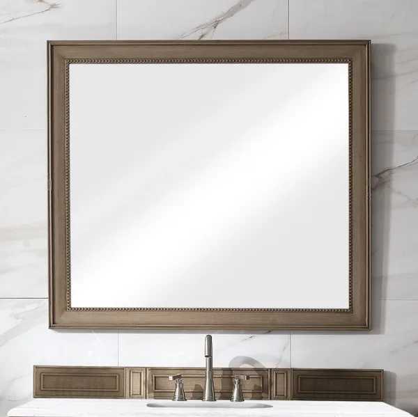 Bristol 44" Rectangular Mirror, Whitewashed Walnut