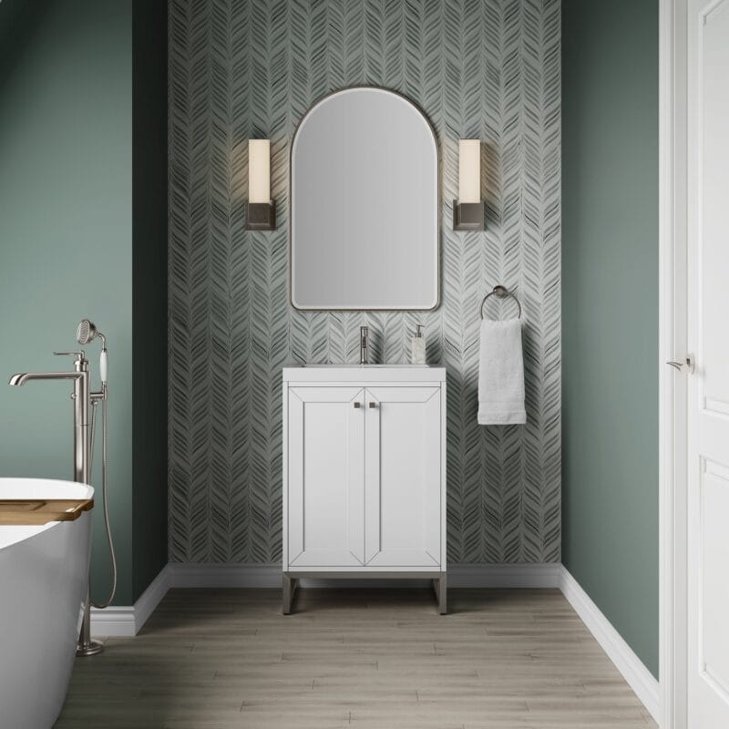 Chianti 24" Single Vanity in Glossy White