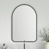 Rohe 24" Arched Mirror in Matte Black