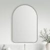 Rohe 24" Arched Mirror in Satin Nickel