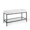 Kingsley 60″ Black Stainless Steel Bathroom Vanity