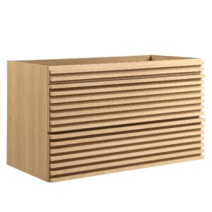 Render 36″ Wall-Mount Bathroom Vanity Cabinet (Sink Basin Not Included)
