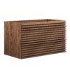 Render 36″ Wall-Mount Bathroom Vanity Cabinet (Sink Basin Not Included), Walnut