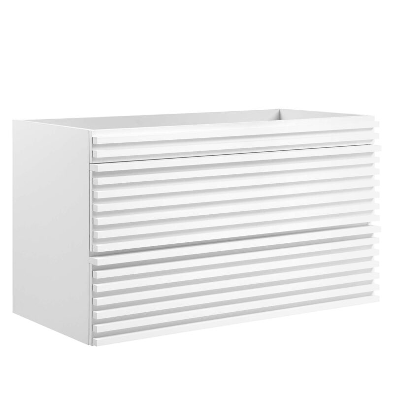 Render 36″ Wall-Mount Bathroom Vanity Cabinet (Sink Basin Not Included)
