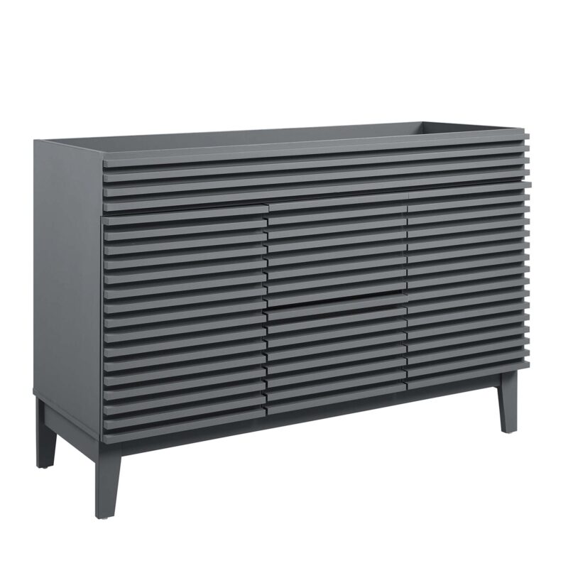 Render 48″ Double Sink Compatible (Not Included) Bathroom Vanity Cabinet