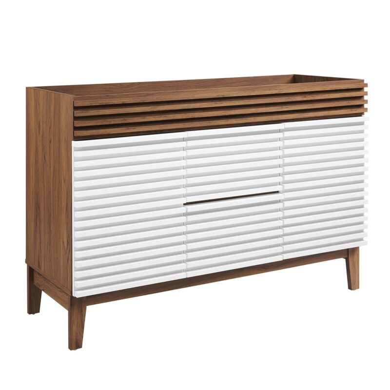 Render 48″ Double Sink Compatible (Not Included) Bathroom Vanity Cabinet