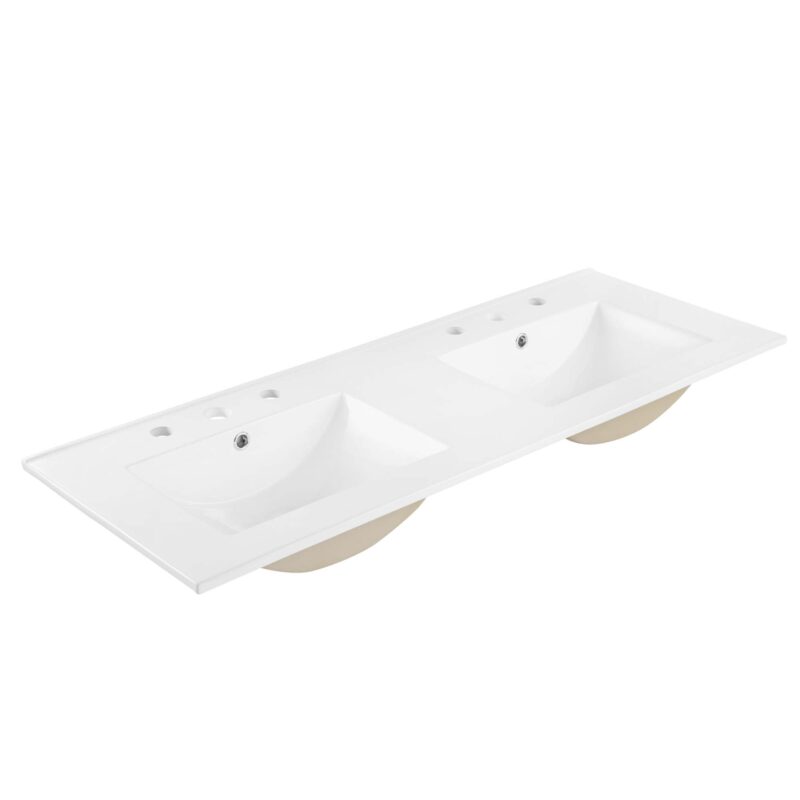 Cayman 48″ Double Basin Bathroom Sink