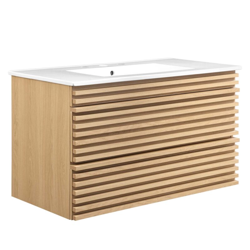 Render 36″ Wall-Mount Bathroom Vanity