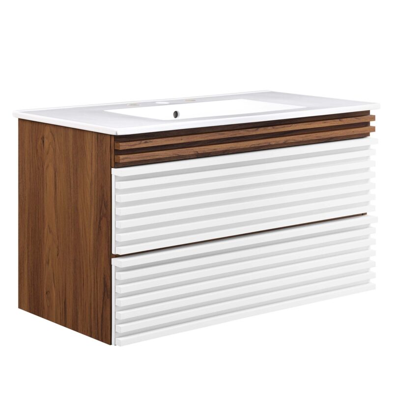 Render 36″ Wall-Mount Bathroom Vanity