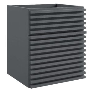 Render 18″ Wall-Mount Bathroom Vanity Cabinet (Sink Basin Not Included)