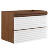 Render 30″ Wall-Mount Bathroom Vanity Cabinet (Sink Basin Not Included)