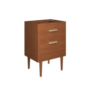 Cassia 24″ Teak Wood Bathroom Vanity Cabinet (Sink Basin Not Included)