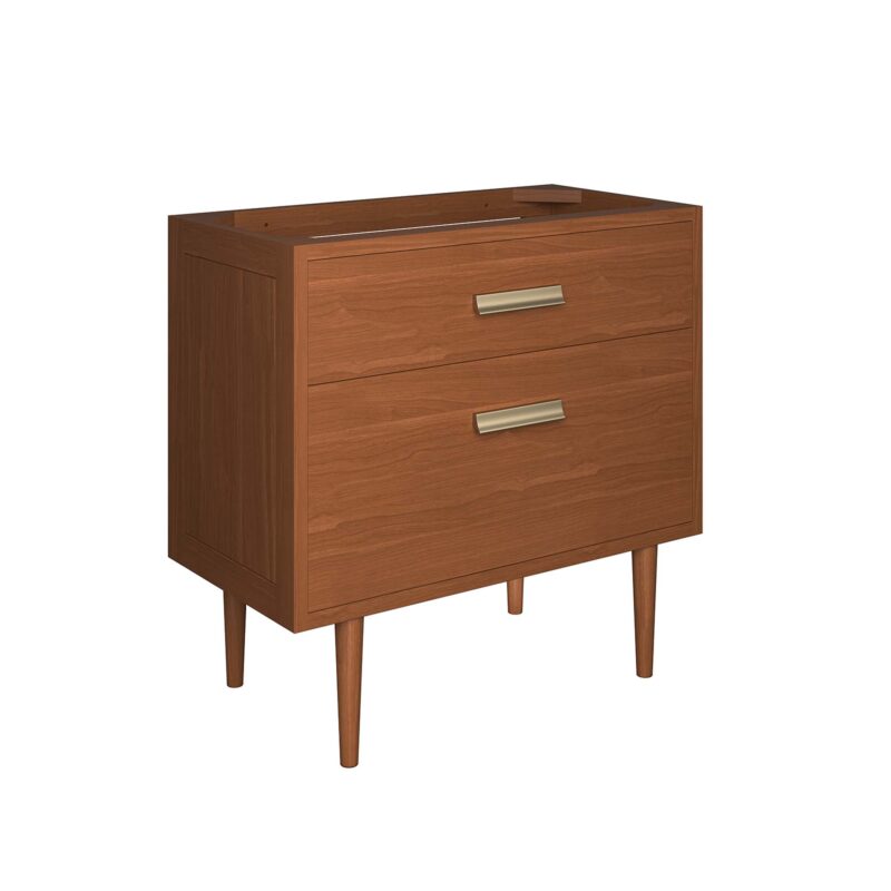 Cassia 36″ Teak Wood Bathroom Vanity Cabinet (Sink Basin Not Included)