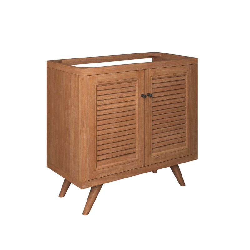 Birdie 36″ Teak Wood Bathroom Vanity Cabinet (Sink Basin Not Included)