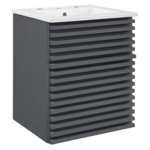 Render 18″ Wall-Mount Bathroom Vanity