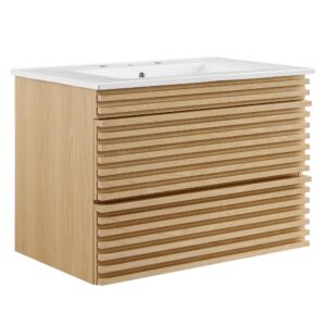 Render 30″ Wall-Mount Bathroom Vanity
