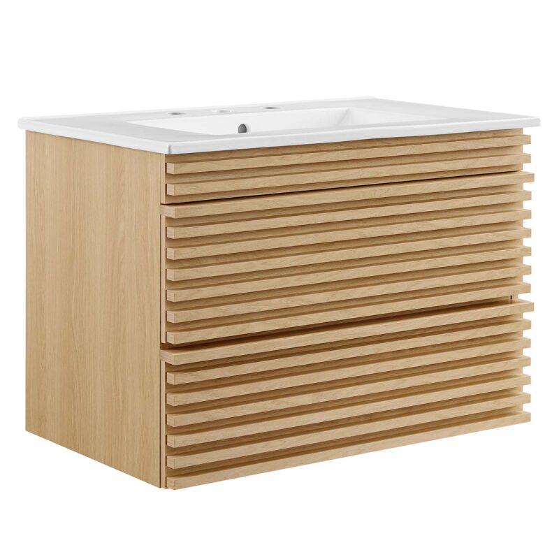 Render 30″ Wall-Mount Bathroom Vanity
