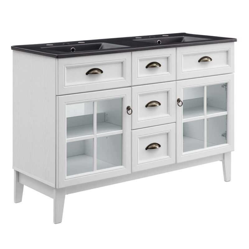 Isle 48″ Double Bathroom Vanity Cabinet