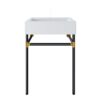 Redeem 24″ Wall-Mount Black Stainless Steel Bathroom Vanity