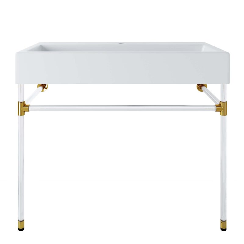 Redeem 40″ Acrylic Wall-Mount Bathroom Vanity