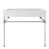 Redeem 40″ Silver Stainless Steel Wall-Mount Bathroom Vanity