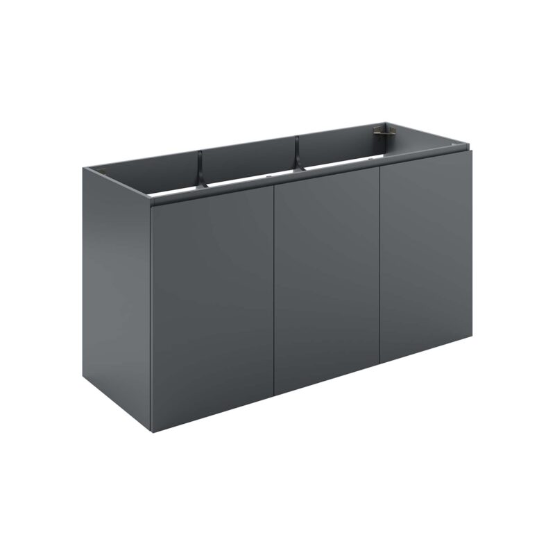Bryn 48″ Wall-Mount Bathroom Vanity (Sink Basin Not Included), Gray