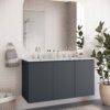 Bryn 48" Wall-Mount Double Sink Bathroom Vanity