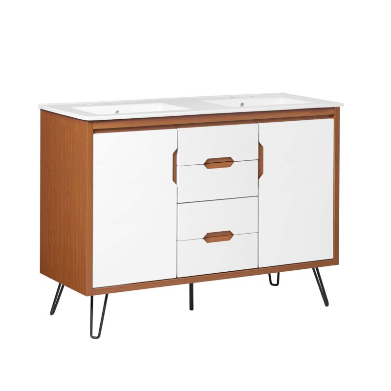 Energize 48″ Double Sink Bathroom Vanity