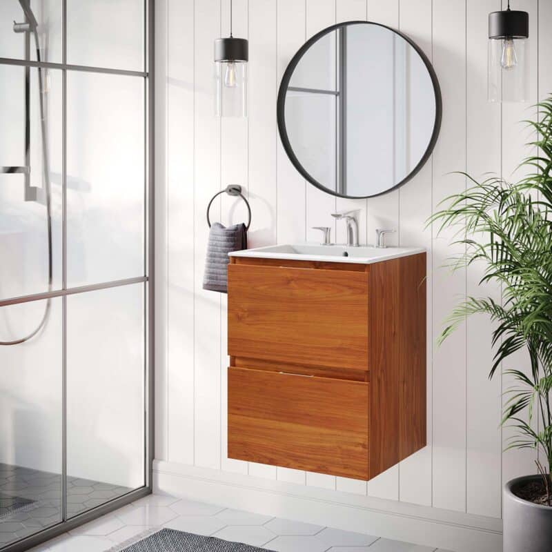 Scenic 18" Wall-Mount Bathroom Vanity