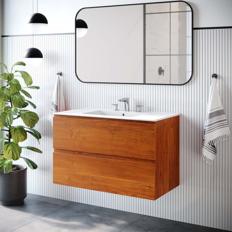 Scenic 36" Wall-Mount Bathroom Vanity