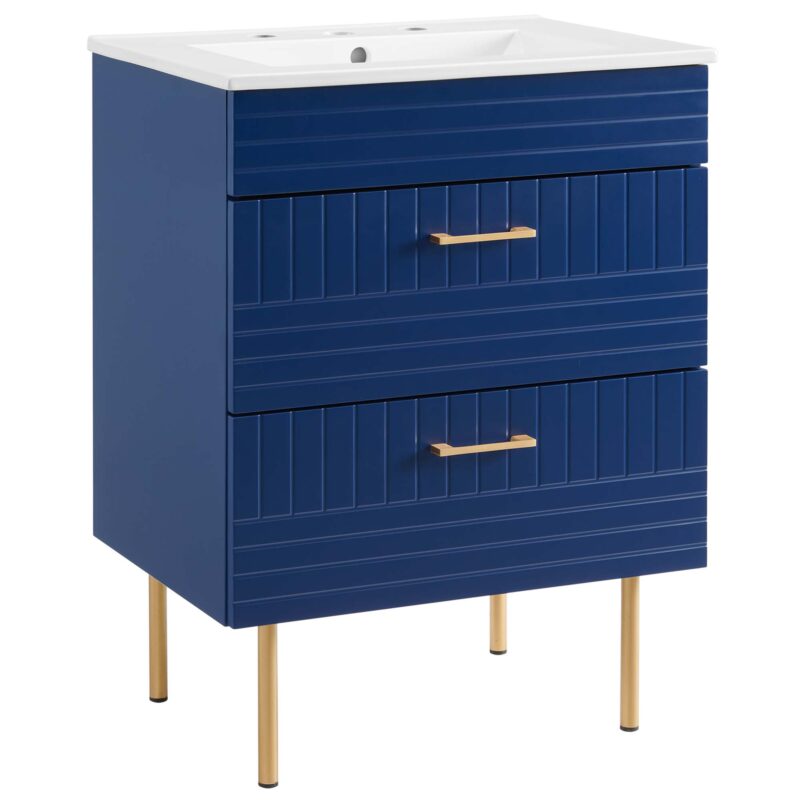Daybreak 24″ Bathroom Vanity, Blue / White