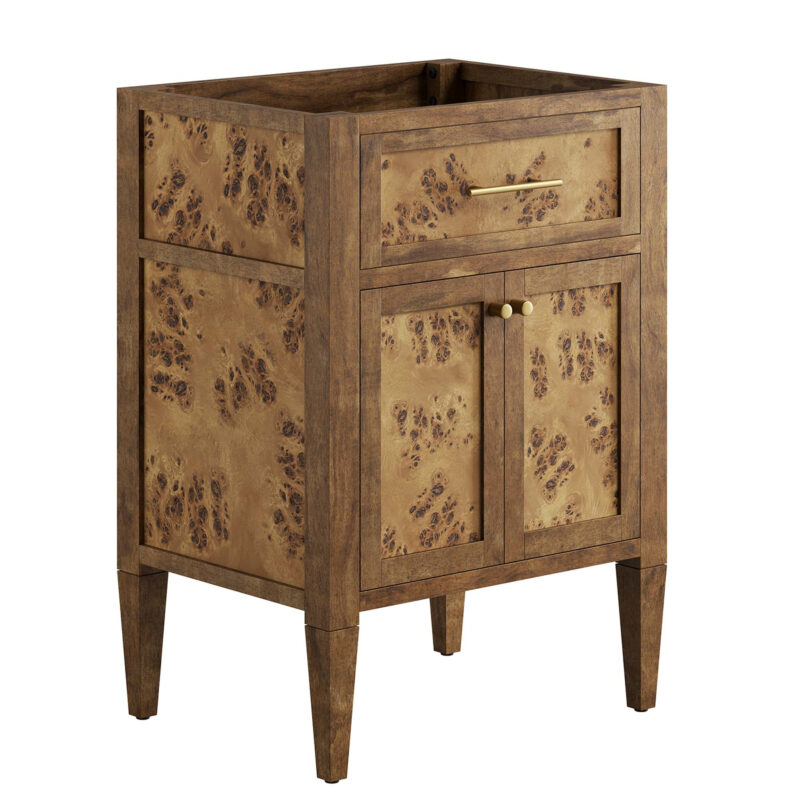 Elysian 24″ Wood Bathroom Vanity Cabinet (Sink Basin Not Included), Brown