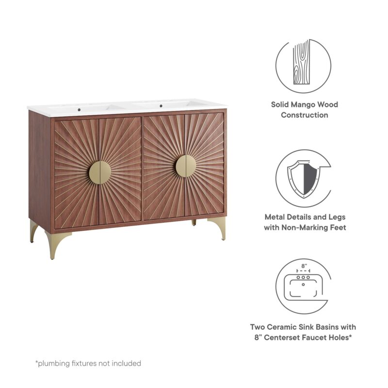 Daylight 48″ Double Sink Bathroom Vanity