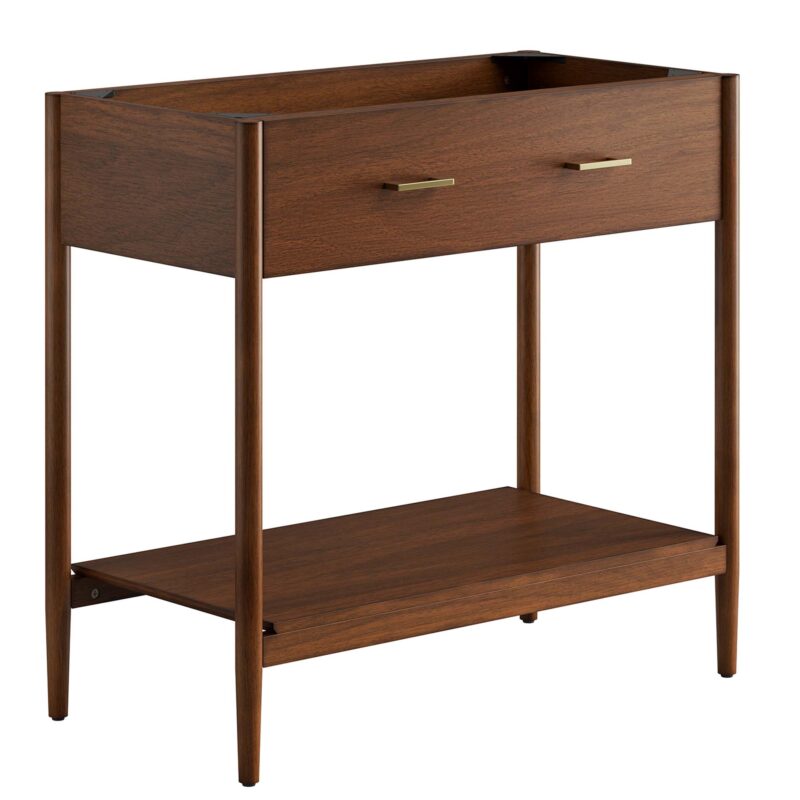 Zaire 36″ Bathroom Vanity Cabinet (Sink Basin Not Included), Walnut