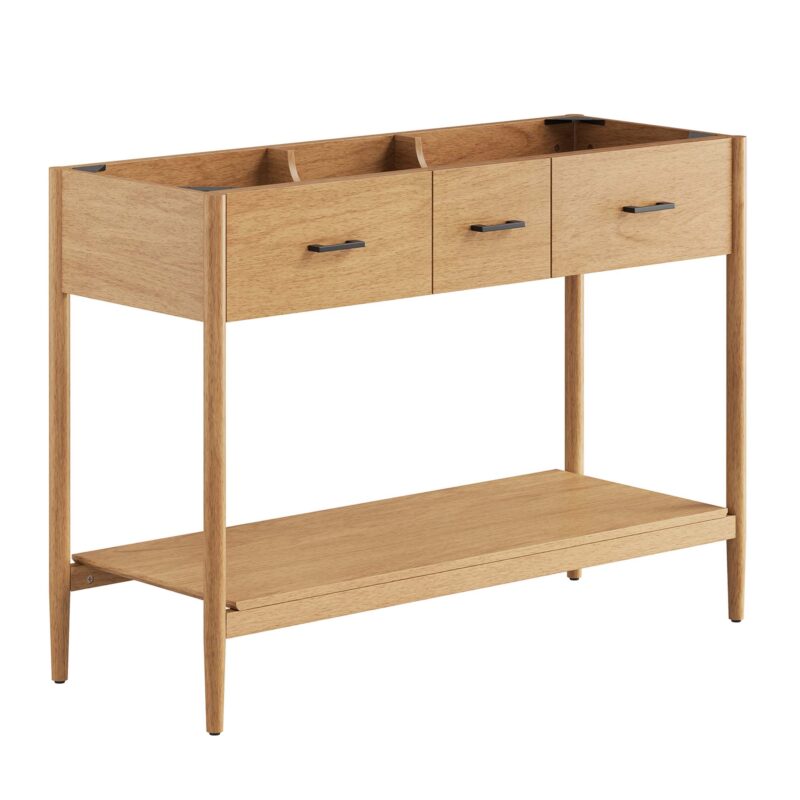 Zaire 48″ Double Sink Compatible Bathroom Vanity Cabinet (Sink Basin Not Included)