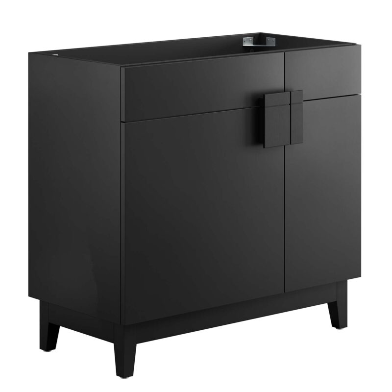 Miles 36″ Bathroom Vanity Cabinet (Sink Basin Not Included), Black
