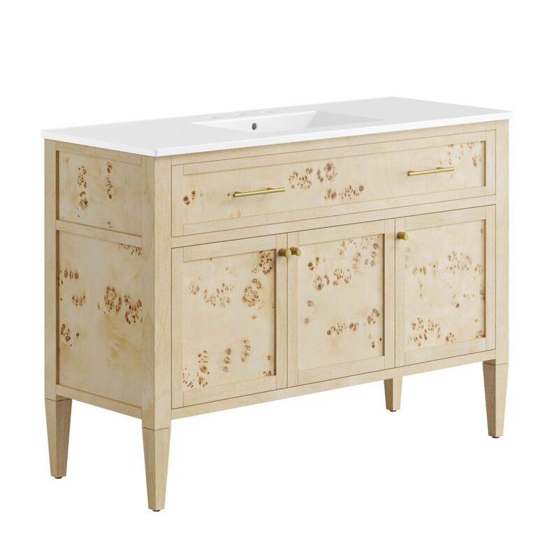 Elysian 48″ Wood Single Sink Bathroom Vanity