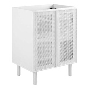 Calla 24″ Perforated Metal Bathroom Vanity Cabinet (Sink Basin Not Included)