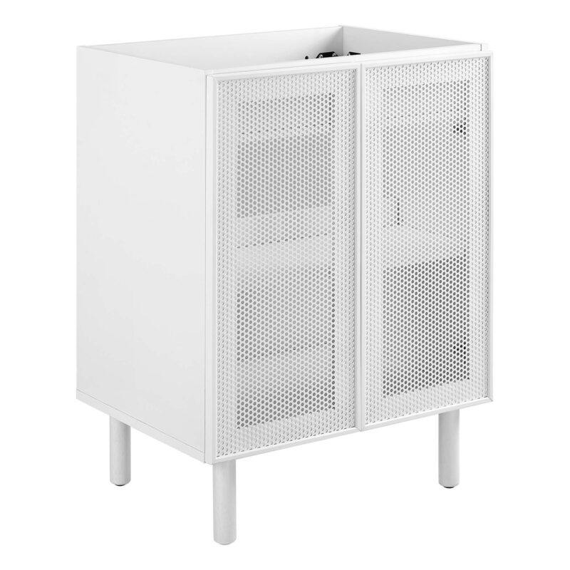 Calla 24″ Perforated Metal Bathroom Vanity Cabinet (Sink Basin Not Included)