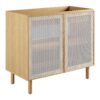 Calla 36″ Perforated Metal Bathroom Vanity Cabinet (Sink Basin Not Included)