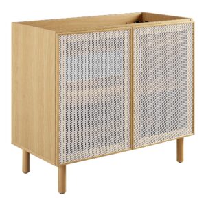 Calla 36″ Perforated Metal Bathroom Vanity Cabinet (Sink Basin Not Included)