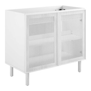 Calla 36″ Perforated Metal Bathroom Vanity Cabinet (Sink Basin Not Included)