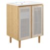 Calla 24″ Perforated Metal Bathroom Vanity
