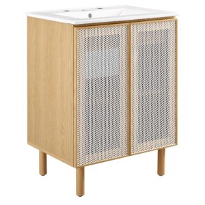 Calla 24″ Perforated Metal Bathroom Vanity