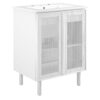 Calla 24″ Perforated Metal Bathroom Vanity
