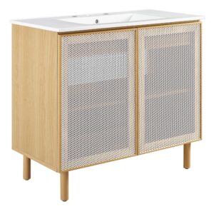 Calla 36″ Perforated Metal Bathroom Vanity