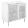 Calla 36″ Perforated Metal Bathroom Vanity