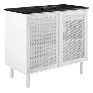 Calla 36″ Perforated Metal Bathroom Vanity