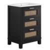 Dixie 24″ Solid Wood Bathroom Vanity